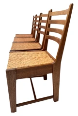 Four Modernist Art Deco Dining Room Chairs by Bas van Pelt for My Home, 1930s